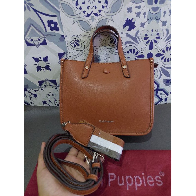 Tas hush puppies preloved NEW portia satchel