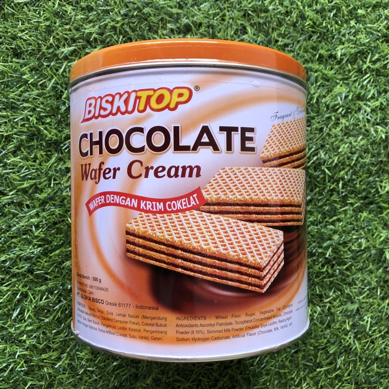 

BISKITOP WAFER COKLAT KALENG - 500gr