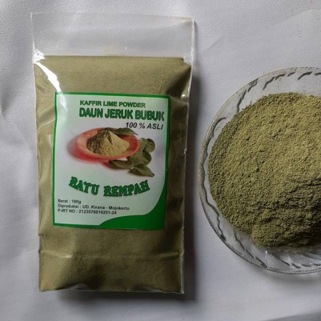 

Daun jeruk bubuk kaffir lime powder ratu rempah not oregano parsley basil garlic