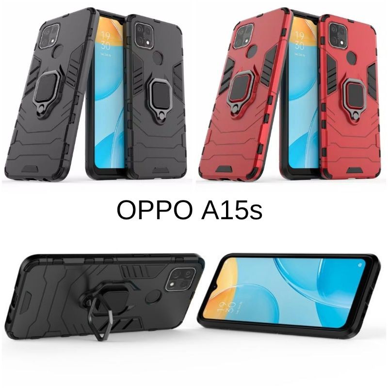 Casing Softcase Robot Oppo A15s Hardcase Hybrid