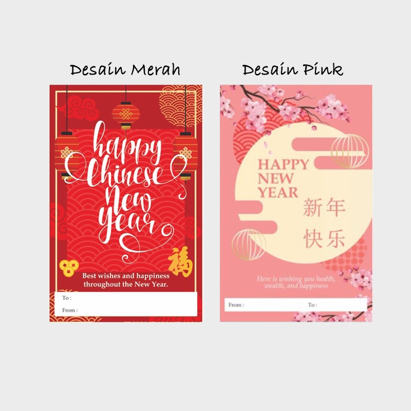

Kartu Ucapan Greeting Card Gift Hadiah Imlek Chinese New Year Gong Xi Fat Cai Kado Hampers