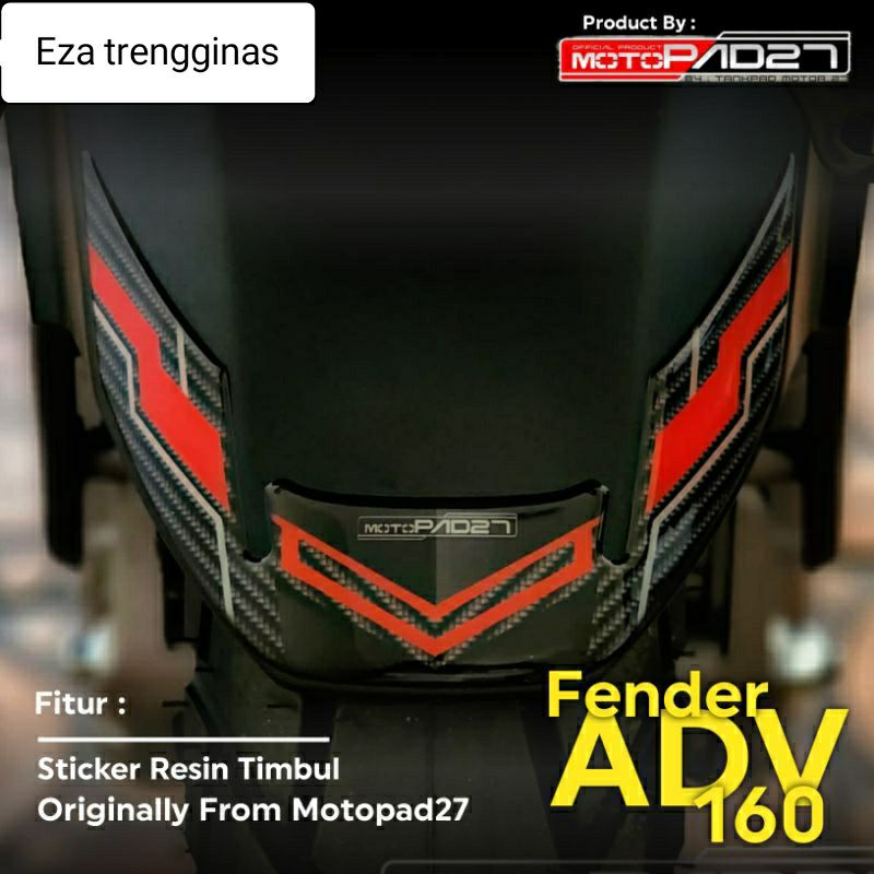 Stiker spakbor depan ADV 160 sticker ADV 160 cover spakbor depan ADV 160 resin