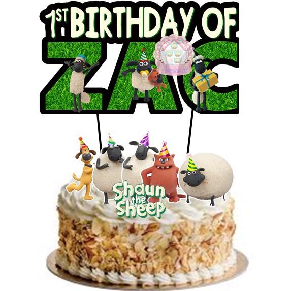 SHAUN THE SHEEP CAKE TOPPER