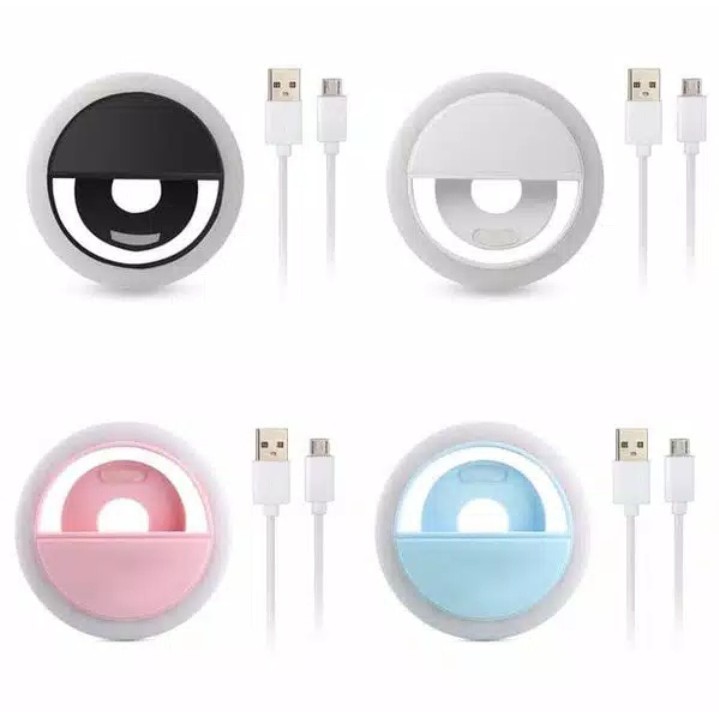 Ring Light Selfie LED / Ring light Lampu Selfie Bulat untuk hp / Kabel Charger Micro Usb charm eyes sg 11