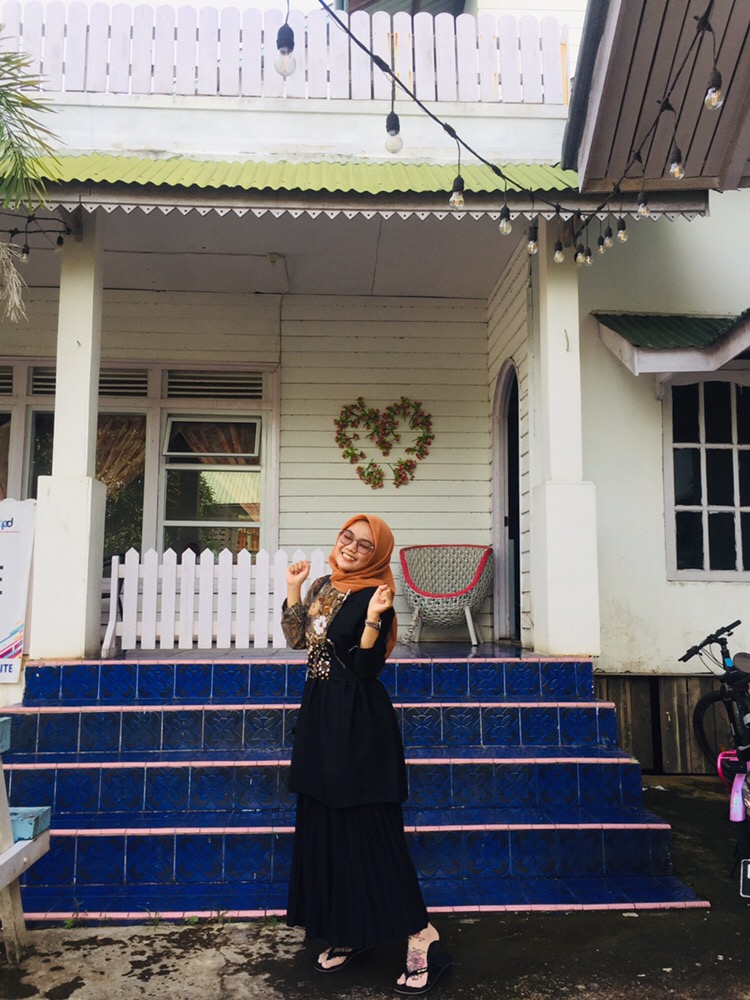 Tey-17 Batik Wanita Asj Sa Hrb026 Kenongo Kemeja Tosca Pendek