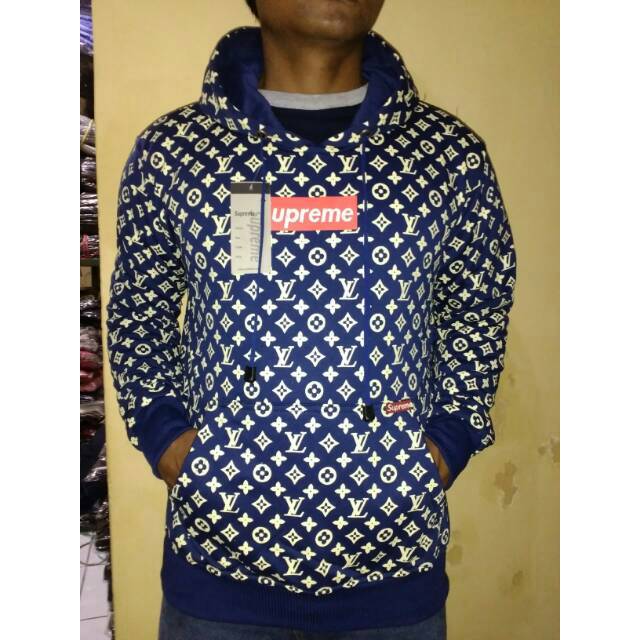 sweater hoodie supreme lv