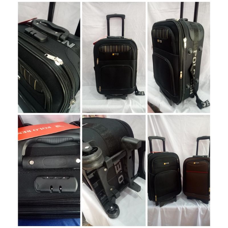 koper murah 20 inch polo bahan kain kanvas - Cabin Size