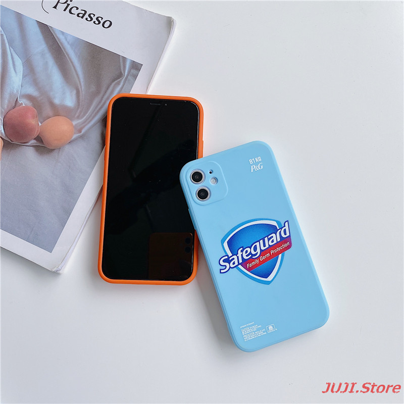 2020 Straight Cube Edge Funny Tide Anti-fall Case IPhone 11 11Pro 11ProMax 6 6s 7 8 6Plus 7Plus 8Plus X XS XR XSmax Matte Soft Cover