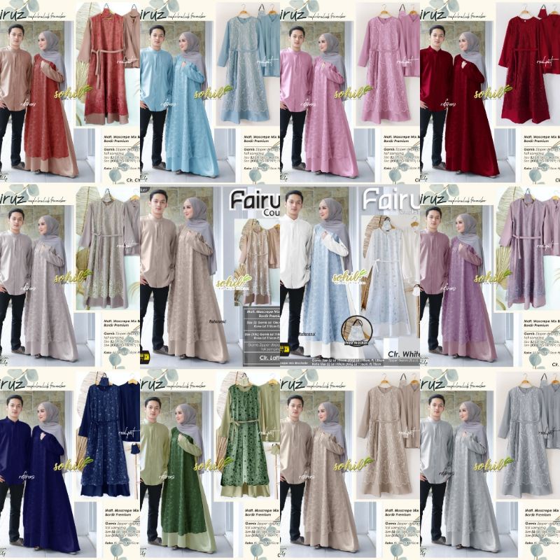 couple gamis brokat fairuz