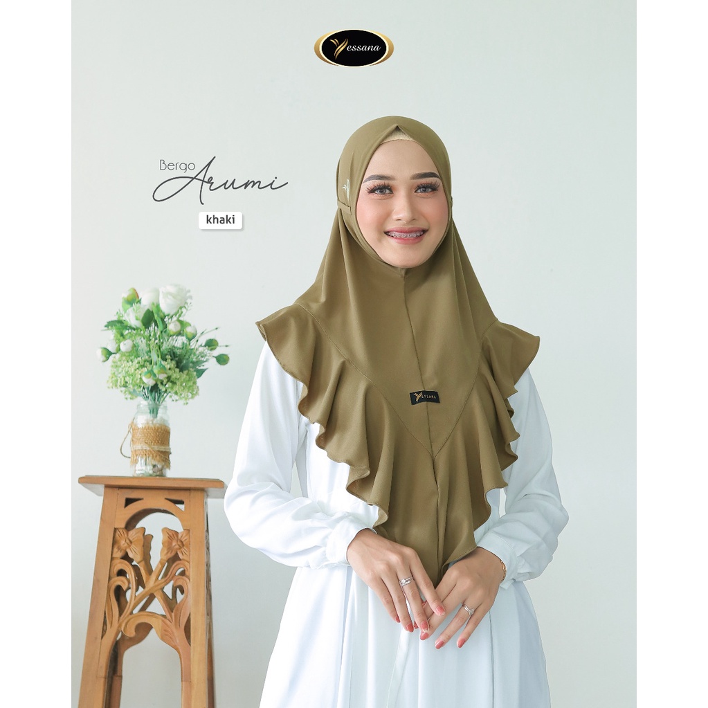 ARUMI Daily Bergo Simpel tali Belakang non ped Yessana Hijab