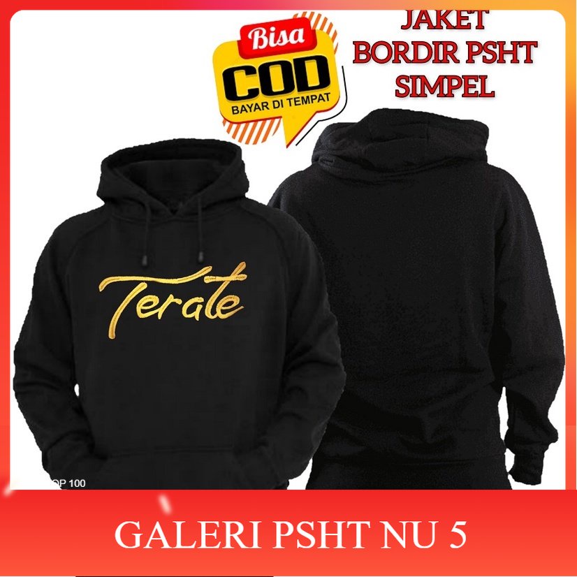 Atribut PSHT- JAKET HOODIE HODIE SWETER SWEATER PSHT SH TERATE BORDIR SIMPEL MURAH KEREN TERBARU