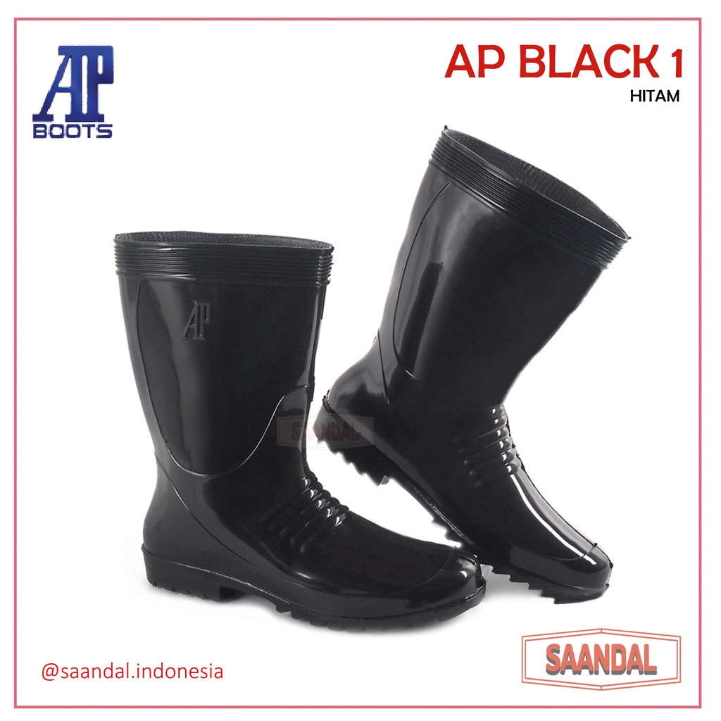 Sepatu Boots Hitam Pendek AP 1 APD Safety Sepatu Proyek