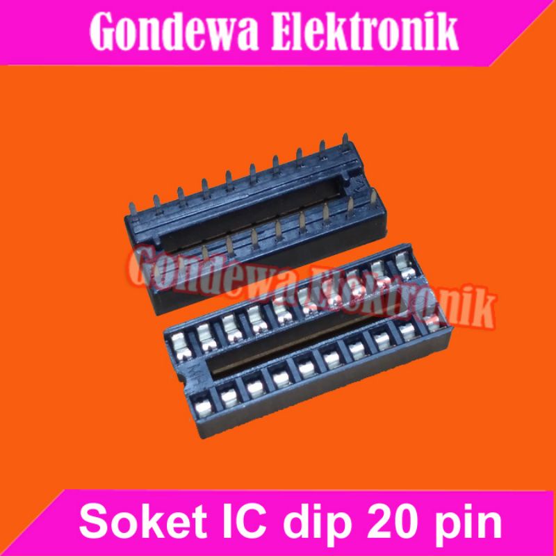 Soket IC 20 pin dip 20pin