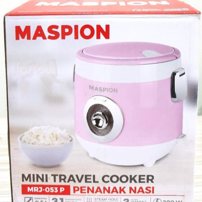 Maspion Rice Cooker Mini Travel Cooker Kecil 0.5 Liter MRJ053