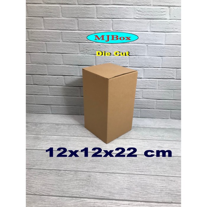 

Kardus karton uk. 12x12x22 cmdie cut box kotak untuk Souvenir - dll