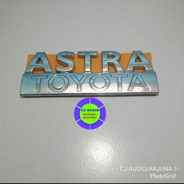 EMBLEM ASTRA TOYOTA ORIGINAL