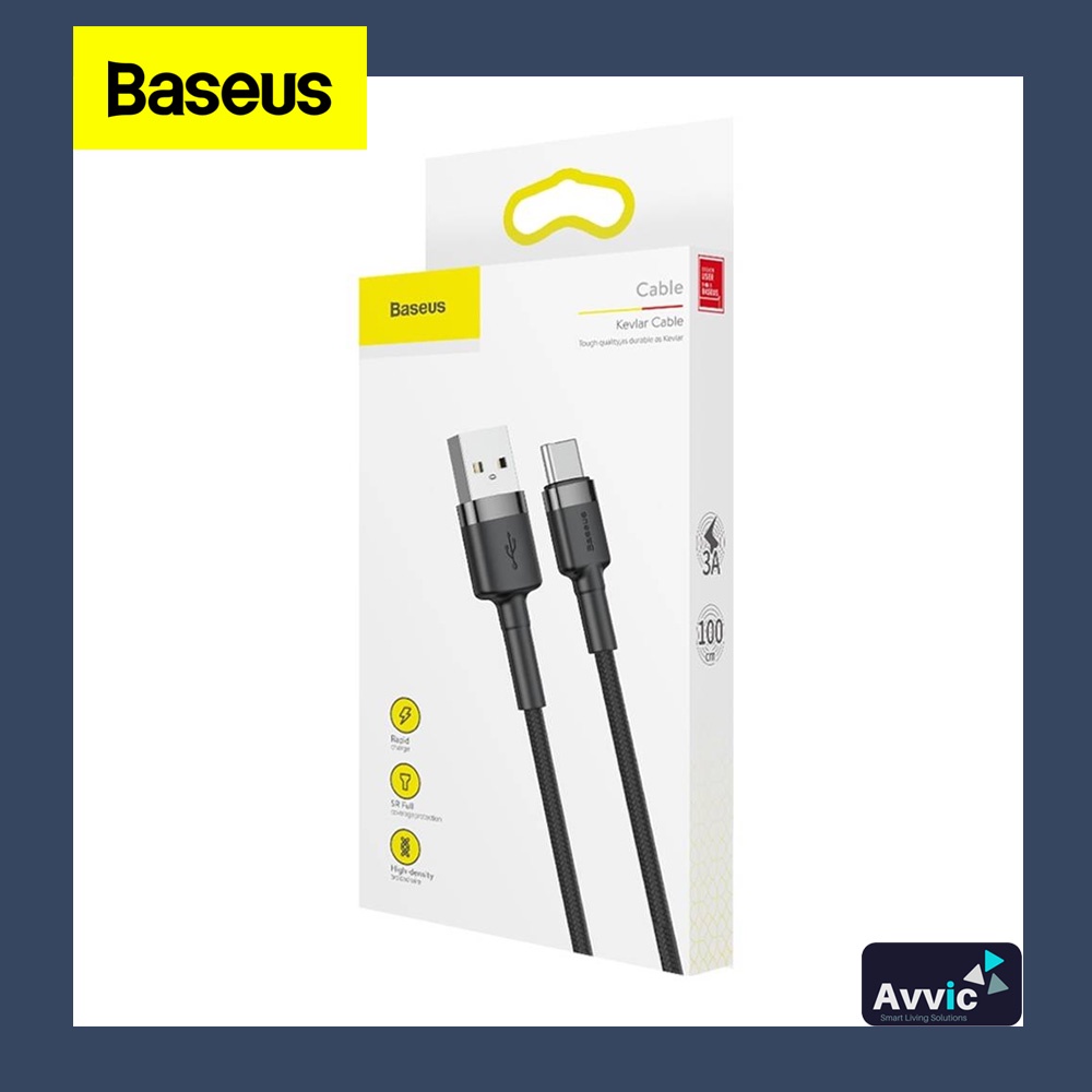 BASEUS Kabel USB to Type C Fast Charge Cafule Cable Charger 3A 1m