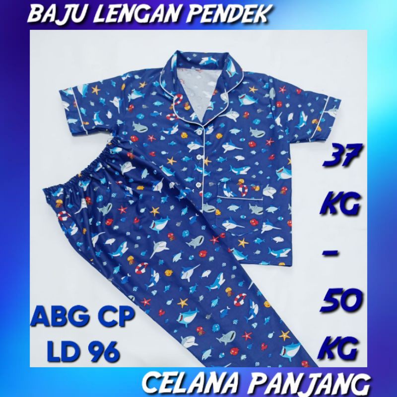 Piyama anak motif baby shark