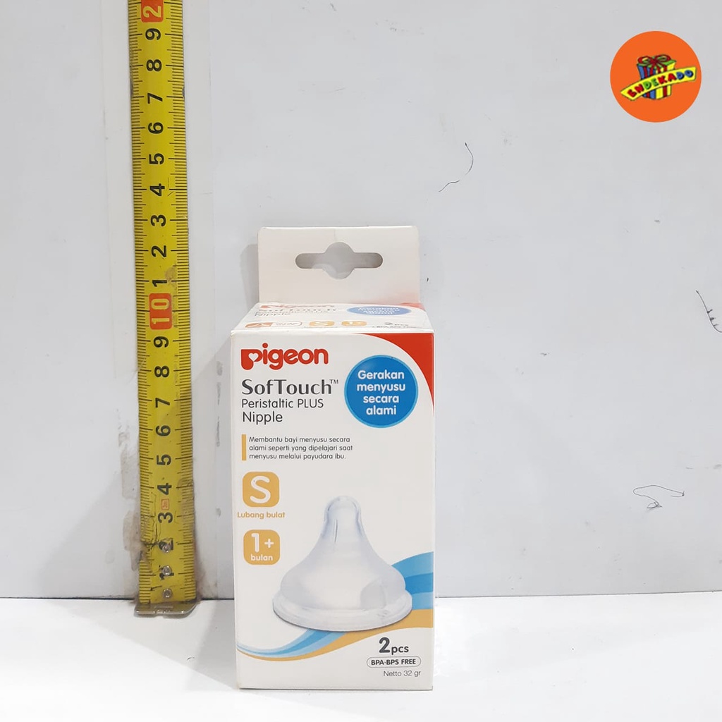 Pigeon Dot Soft Touch Peristaltic Plus Nipple isi 2 M/L