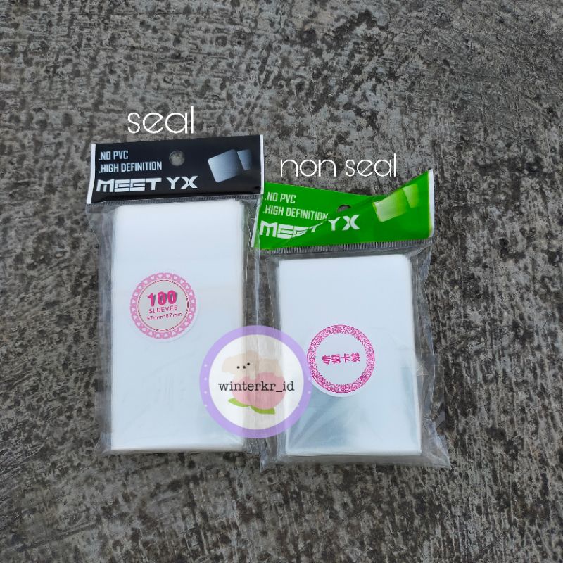 [Wajib CO Packing] Innersleeve Sleeve Photocard PC, Circle Card CC Meet YX Seal nonseal