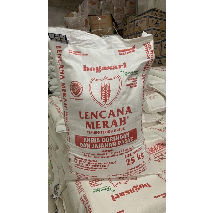 

TERLARIS terigu lencana merah 25kg