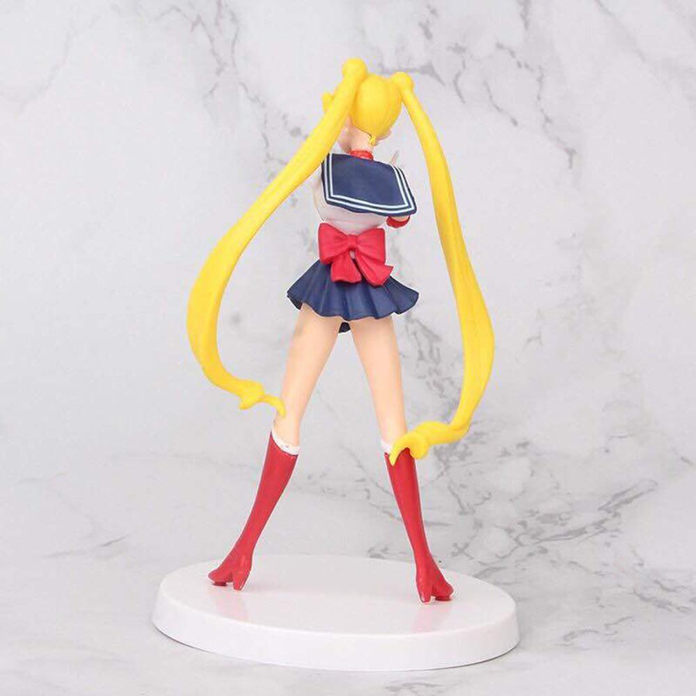 NEEDWAY Hiasan Dekorasi Kue Mainan PVC Lucu Model Boneka Moon Power Sailor Moon Figure