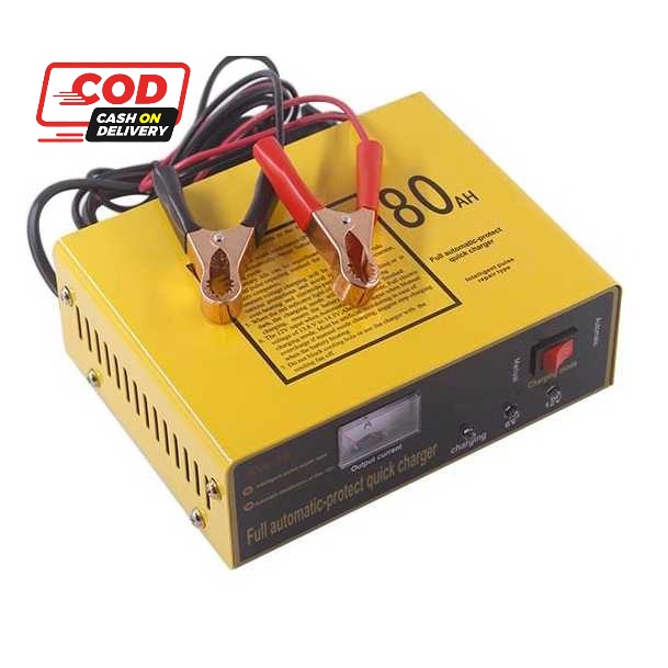 Adaptor Charger Cas Ces Casan Cesan Carger Aki Mobil Motor Portabel  Lead Acid 140W 6V/12V 80AH UrbanRoad - MF1