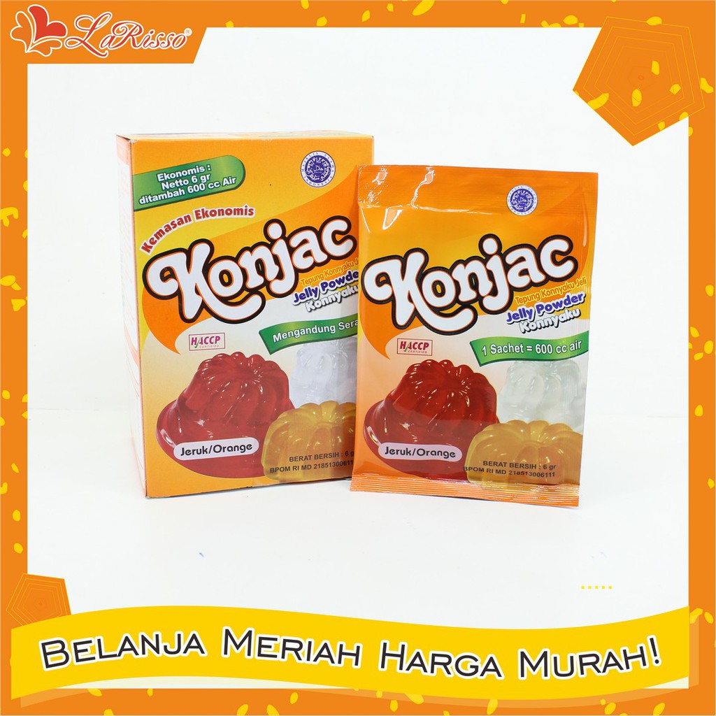 

JELLY POWDER KONJAC 6GR JERUK- 1 BOX 12PCS