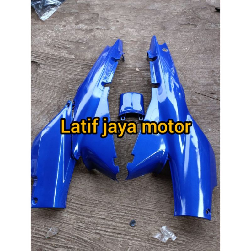 cover body honda supra x 100 cc supra fit lama biru