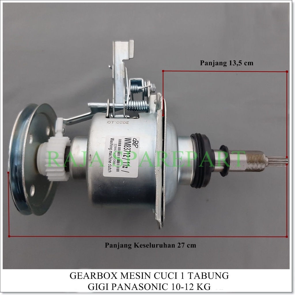 Gearbox Mesin Cuci 1 Tabung Gear 1 Panasonic 10-12 Kg