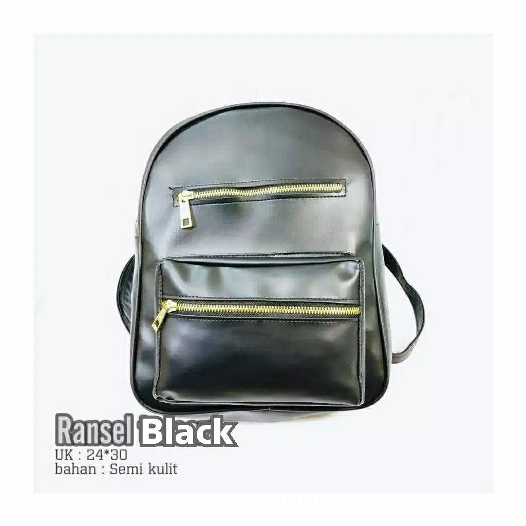 tas ransel kulit zipper TZP tas ransel fashion tas punggung