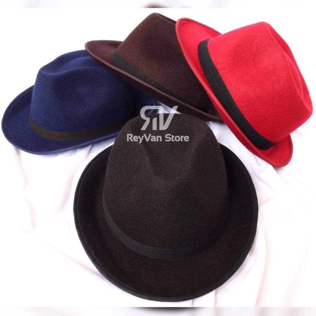 F8 - TOPI FEDORA IMPORT LAKEN PREMIUM/FEDORA HAT/TOPI LAKEN