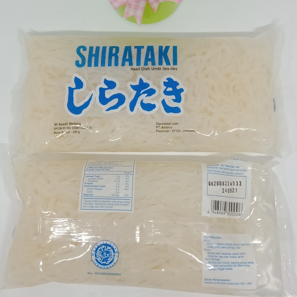 

Mie Basah Shirataki Biru | Wet Shirataki Noodles Diet keto,ketogenic