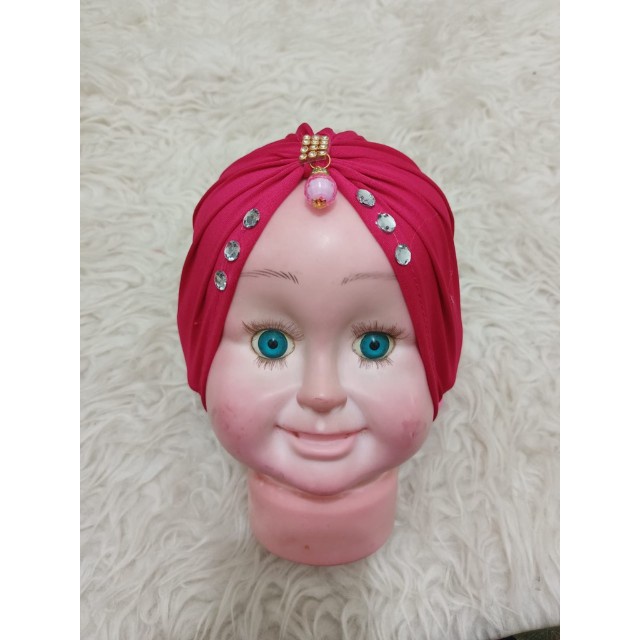 TURBAN BABY JALILAH / TURBAN ANAK PEREMPUAN BANDUL MUTIARA SWAROVSKI / HEADBAND BAYI / BANDANA BAYI TERBARU