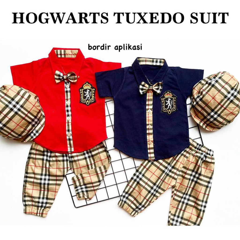 H O G W A R T S /  BEN JANGKAR TUXEDO baju anak bayi tuxedo jas bayi Anak Laki Cowo Pakaian Pesta Murah Lucu JERRY SET