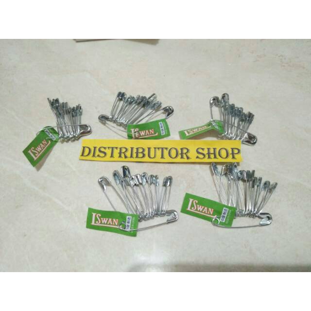 Peniti Swan Stainless / Peniti Jilbab / Peniti Premium Swan Isi 12pcs