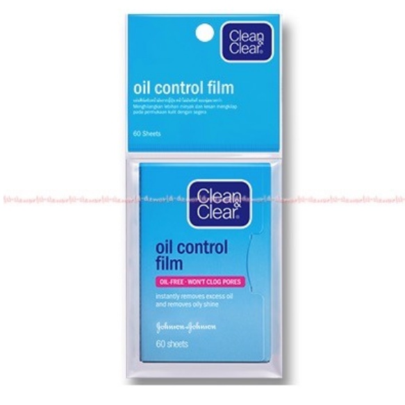 Clean and clear kertas minyak oil Control film 60lembar Clear &amp; Clear CC C&amp;C