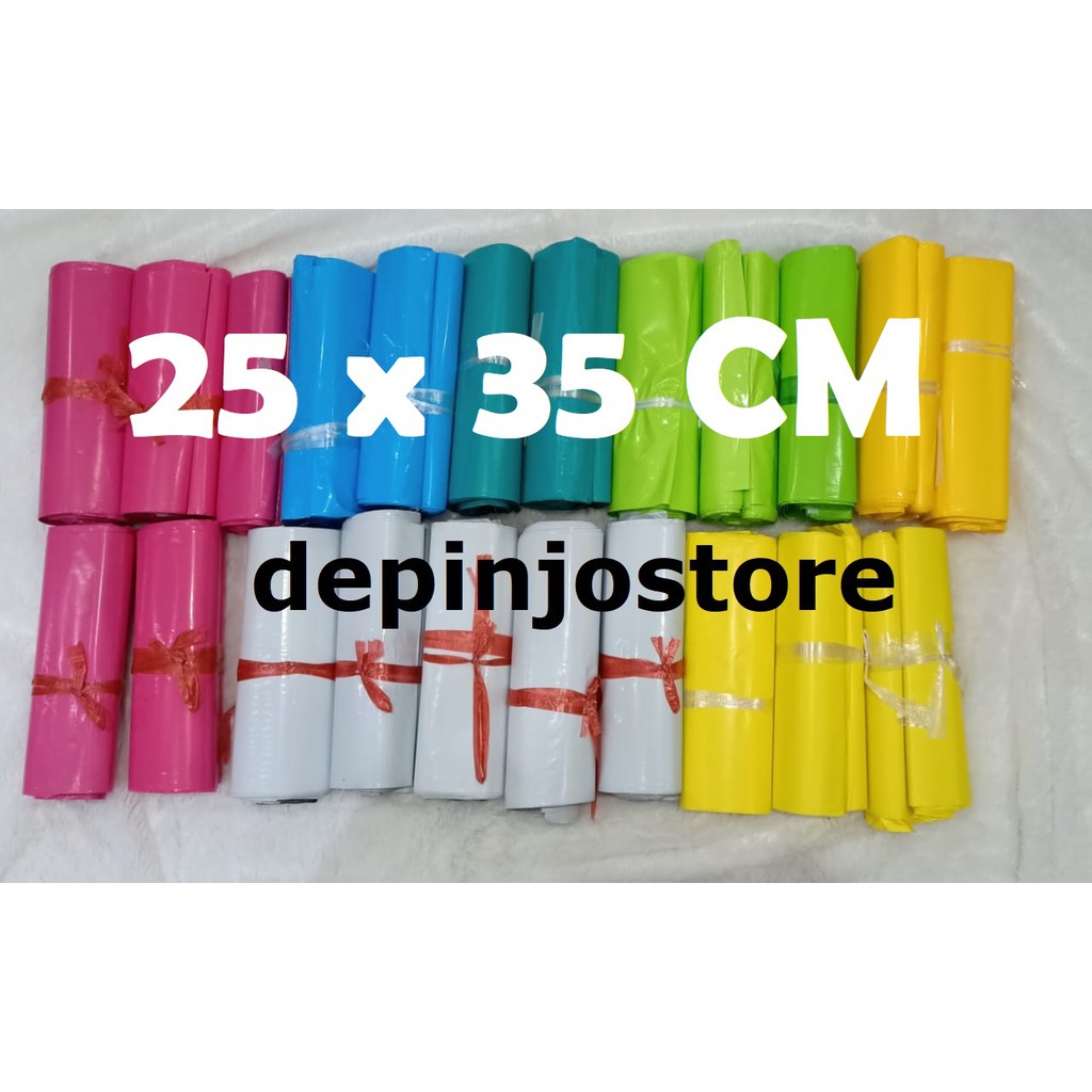 

25x35 cm [MIN ORDER 10 PCS PER WARNA] POLYMAILER SATUAN KUALITAS TEBAL, HARGA DIJAMIN TERMURAH SIAP KIRIM BUAT PACKINGAN CANTIK