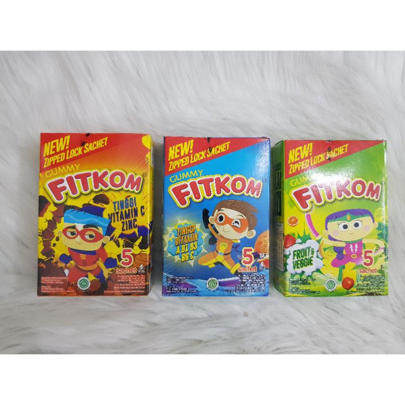 Fitkom Gummy 1 box isi 5s sachet