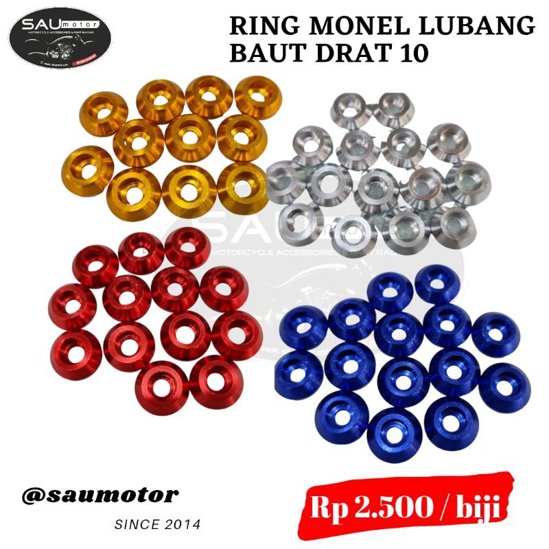 Jual Ring Monel Baut Drat Ring Baut Variasi Ring Monel Kerucut Shopee Indonesia