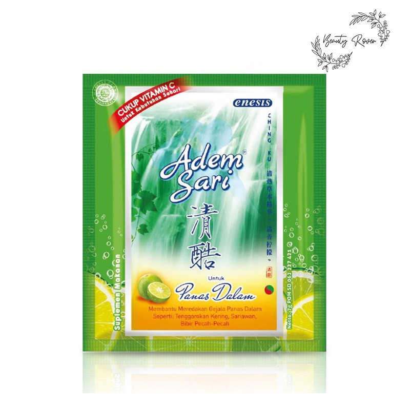 

ADEM SARI 7GR SACHET - MINUMAN PENYEJUK PENYEGAR TENGGOROKAN