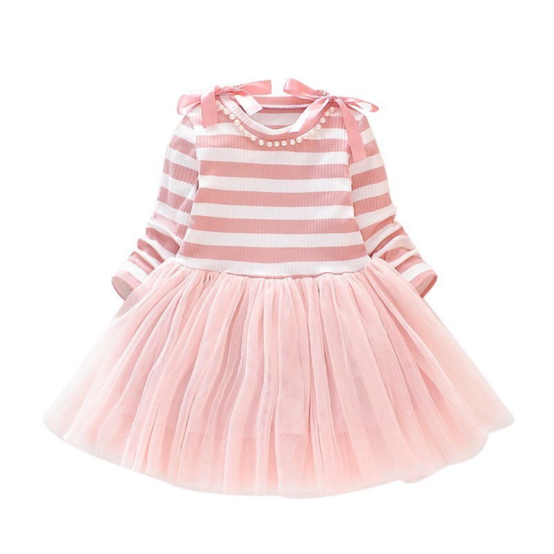 LittleAaron DRESS IMPORT MAKES PEARLY EBV Baju Dress Anak Perempuan Import