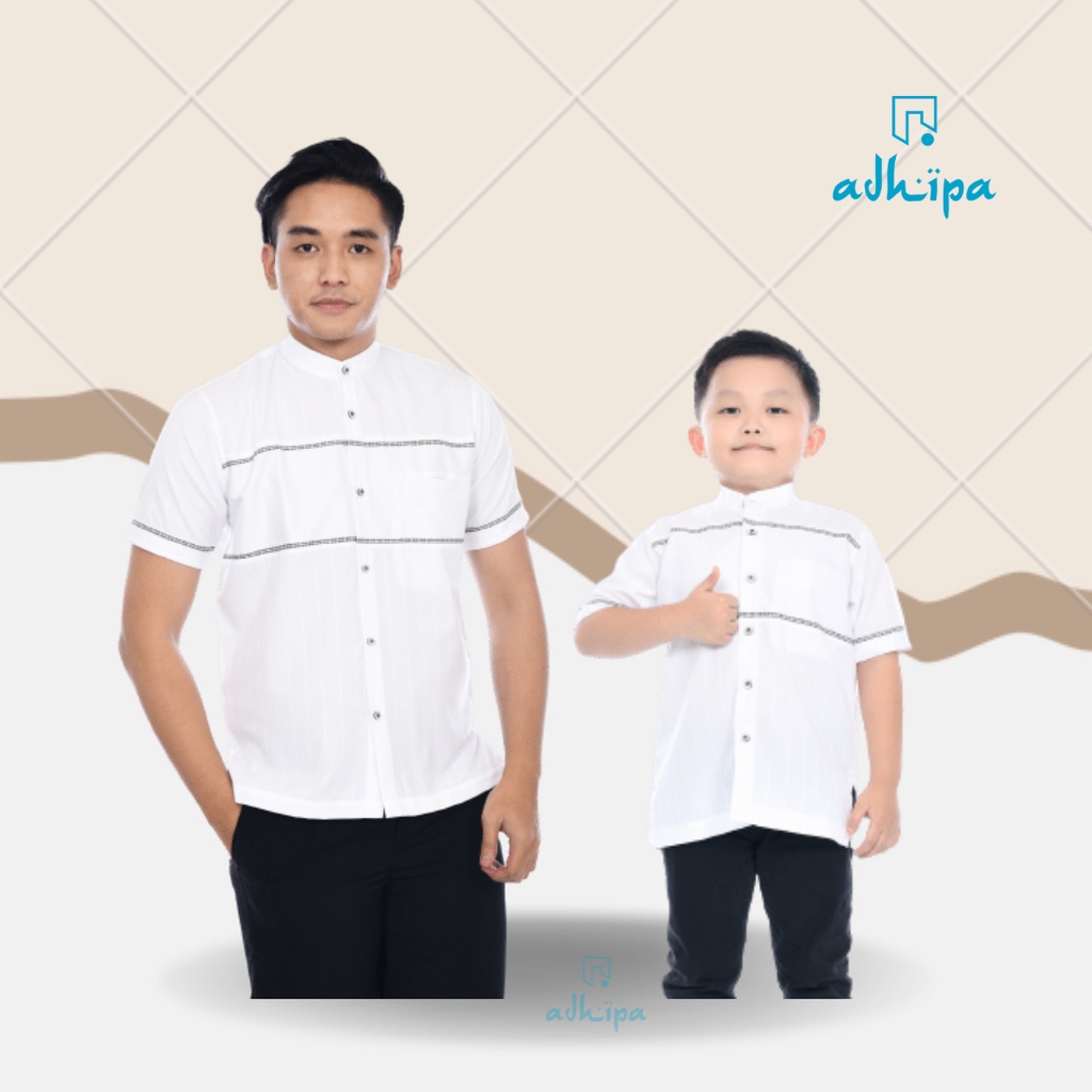 Koko Couple Ayah dan Anak warna Putih