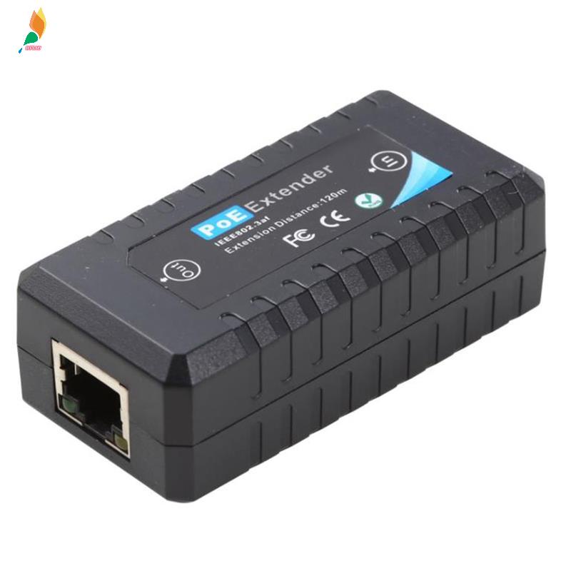 Poe Extender 1 Port 10 / 100Mbps Dengan Input IEEE 802.3Af Standar / Output Jangkauan 120m Untuk IP Camera