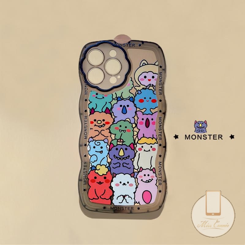 Soft Case Motif Kartun Monster Kecil Lucu Untuk IPhone 6 6s 7 8 Plus 11 12 13 Pro MAX XR XS MAX X SE 2020