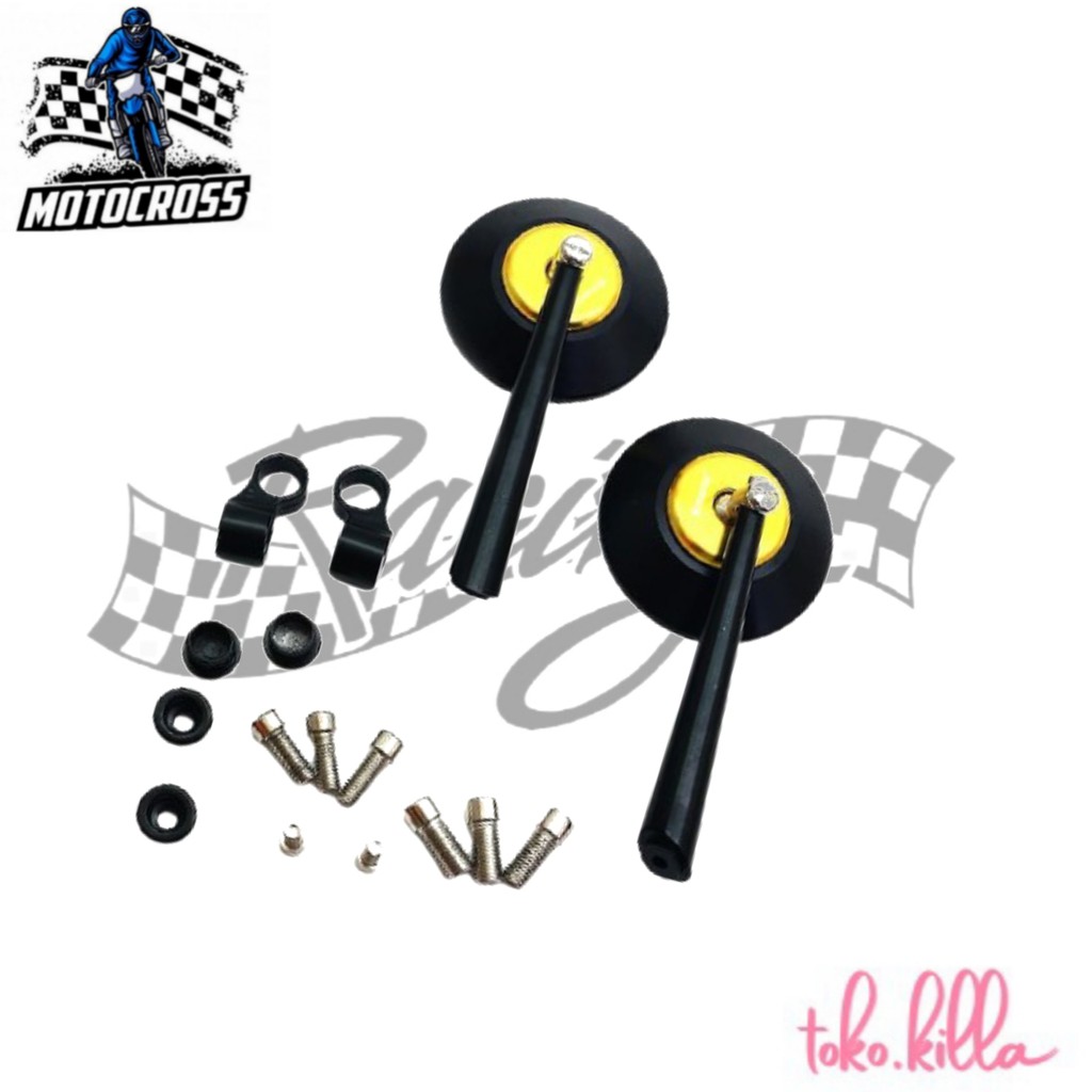 Spion Motor Bulat Universal Full CNC Gold