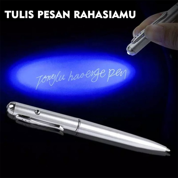 

Promo Pulpen Pena Tinta Tak Terlihat Spy Invisible Ink Pen Read Wth Uv Light Terbatas