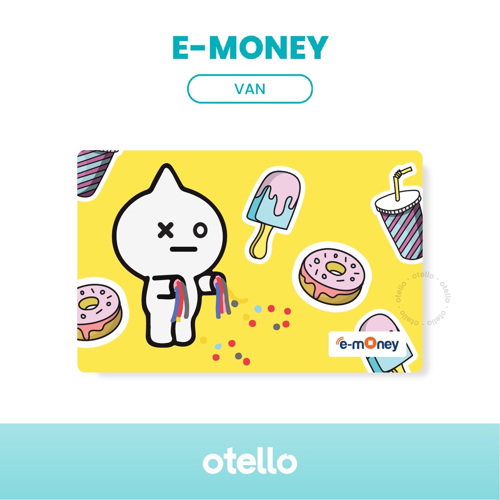 Otello Kartu E-Money BT21 eMoney Card BTS eToll Mandiri Army Bangtan E Toll Custom E Money Mandiri