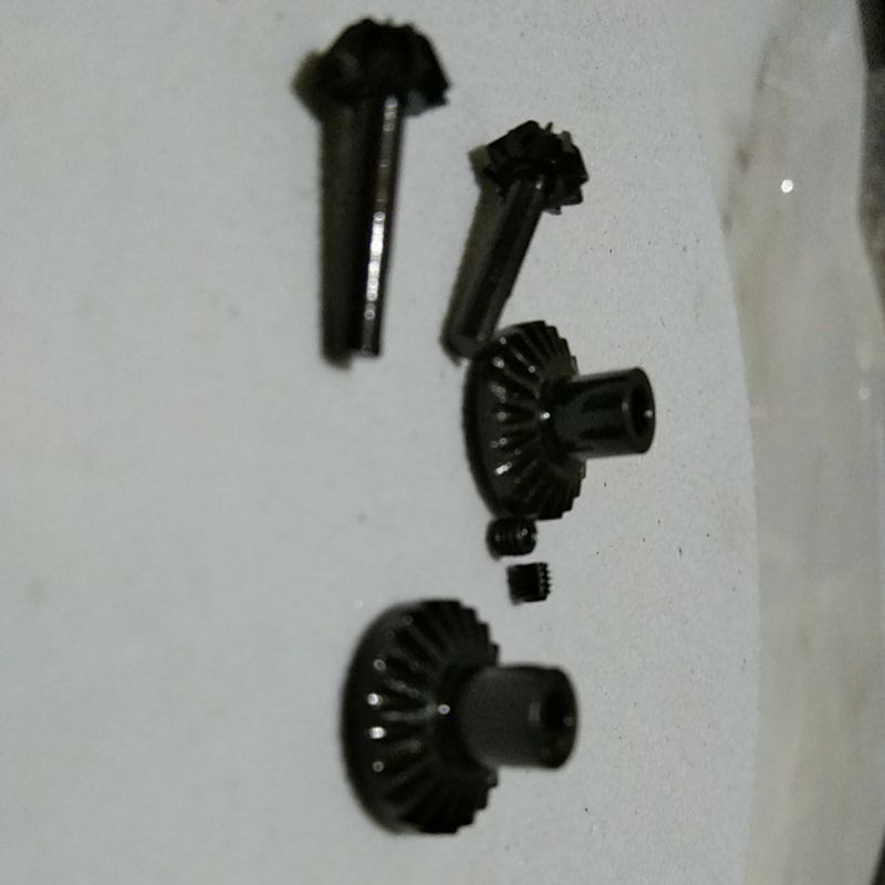 gear gardan depan belakang metal baja hitam mn/wpl
