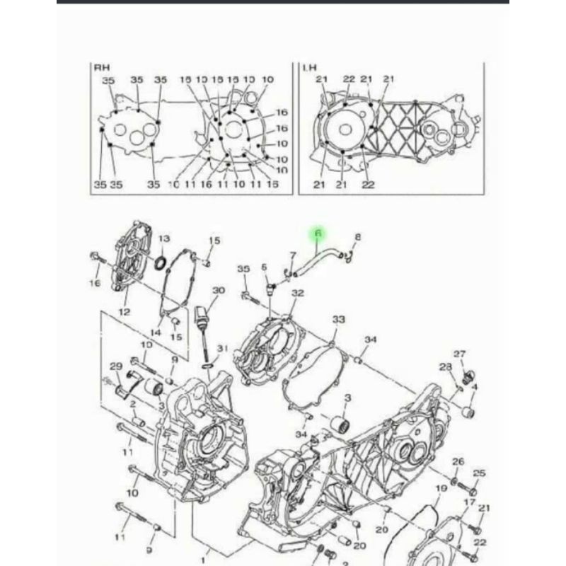 SELANG HAWA CVT NMAX ASLI ORI YAMAHA 2DP E5373 00